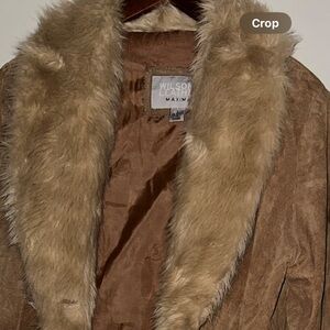 Wilsons Leather Suede Y2K Penny Lane Coat